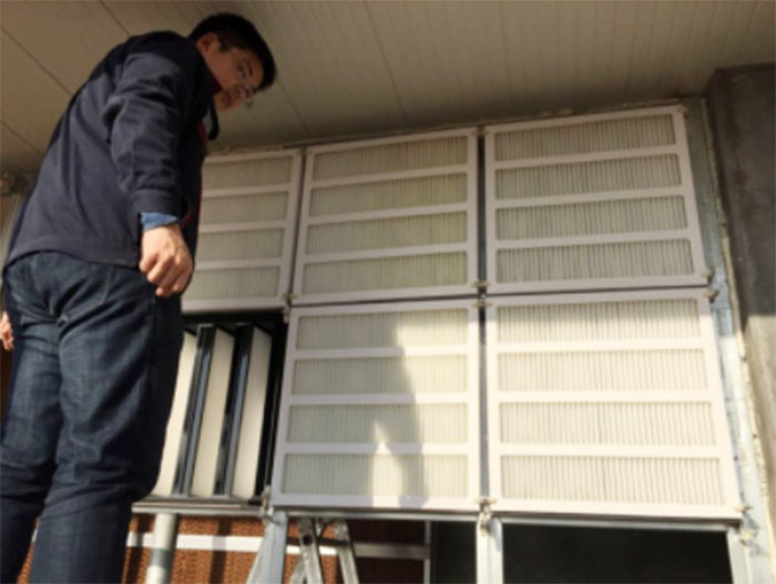 养殖防疫型空气过滤器|养猪场初中高效过滤器|箱式|组合式中效过滤器安装现场实图 养殖防疫型空气过滤器|养猪场初中高效过滤器|箱式|组合式中效过滤器安装现场实图