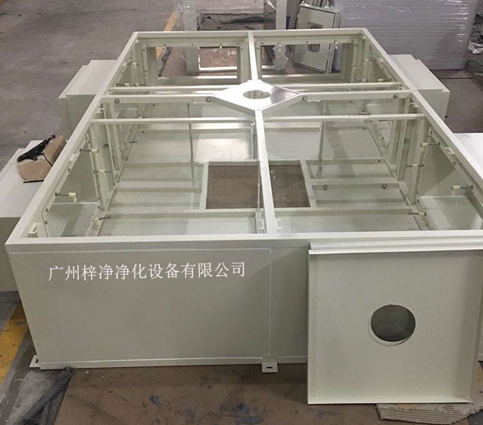 手术室层流送风天花制作现场实拍图 手术室层流送风天花制作现场实拍图